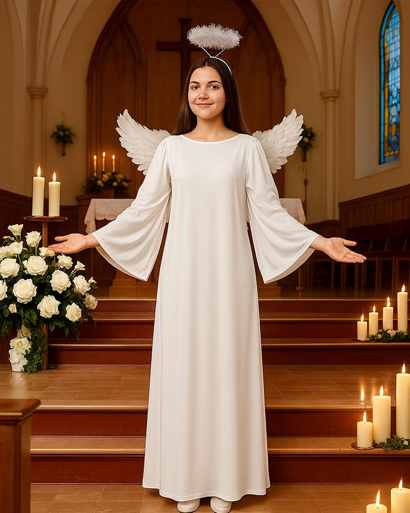 Amazon.com: Toulite 3 Pcs Angel Costume Woman Including Angel